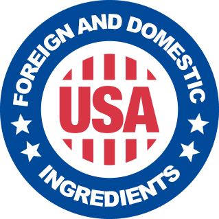 Made from foreign and domestic ingredients